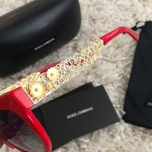 Dolce & Gabbana Accessories - 🕶 Dolce & Gabbana sunglasses red/gold NEW Dolce & Gabbana Accessories - 🕶 Dolce & Gabbana sunglasses red/gold NEW